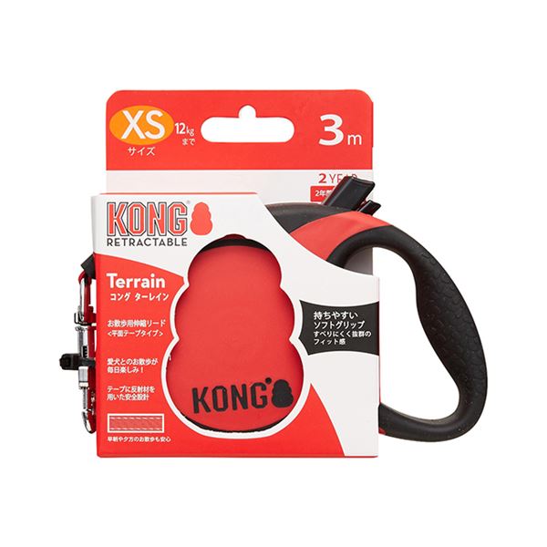 KONG(コング) ターレインレッド XS (ペット用品)