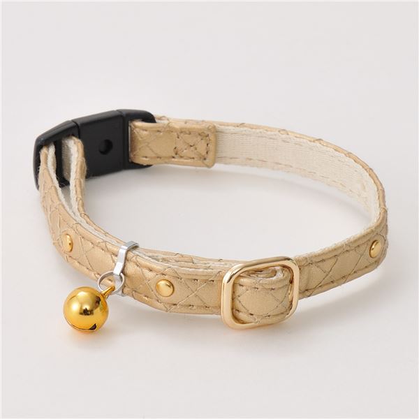 （まとめ）CAT COLLAR ゴージャスカラー ゴールド【×3セット】 (猫用品/首輪)