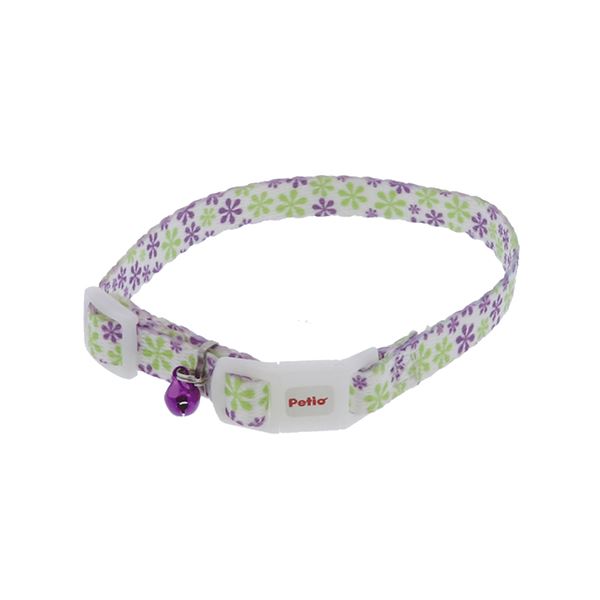 （まとめ）CAT COLLAR フラワーカラー パープル【×5セット】 (猫用品/首輪)