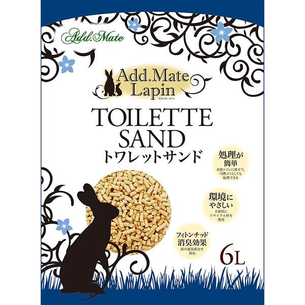 （まとめ）ラパン トワレットサンド 6L【×3セット】 (小動物用品)