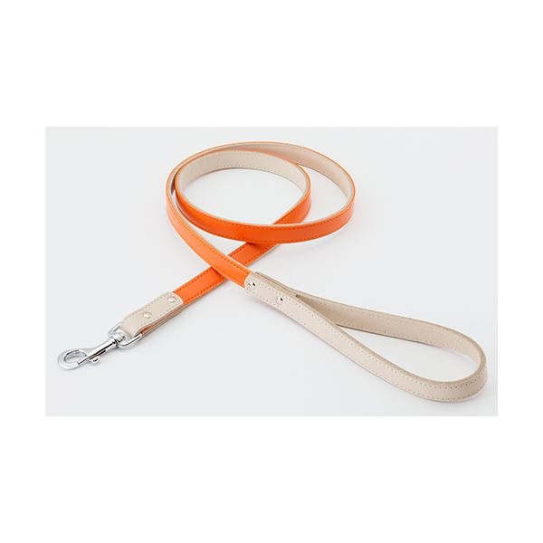 レザースタイルリード SS オレンジ (犬用品/リード)