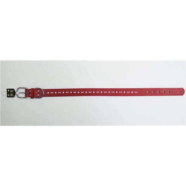 リフレクトレザーカラー #30L レッド (犬用品/首輪)
