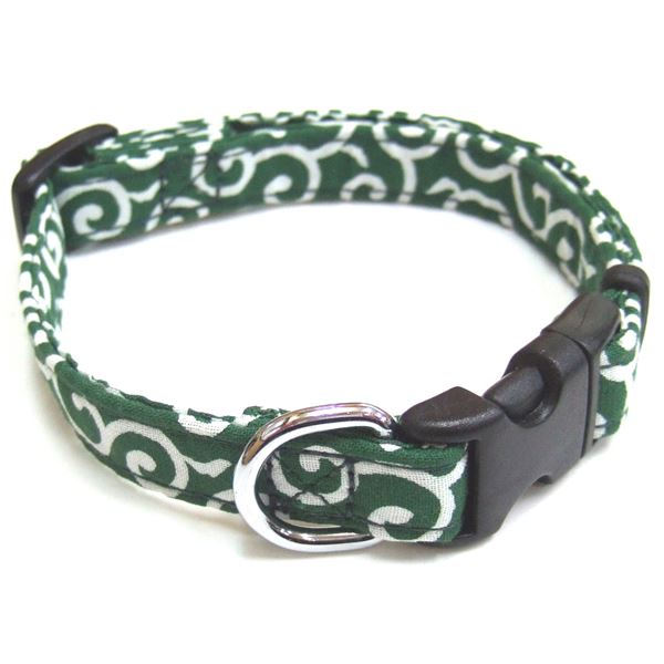 （まとめ）コットンカラクサカラー #15 グリーン【×3セット】 (犬用品/首輪)