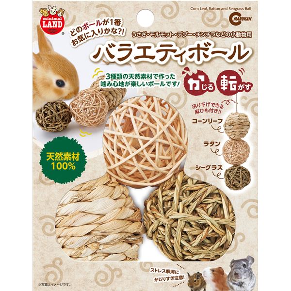 （まとめ）バラエティボール【×3セット】 (小動物用品/玩具)