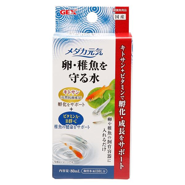 （まとめ）メダカ元気 卵・稚魚を守る水 80mL【×3セット】 (観賞魚/水槽用品)