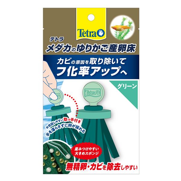 （まとめ）テトラ メダカのゆりかご産卵床 グリーン【×10セット】 (観賞魚/水槽用品)