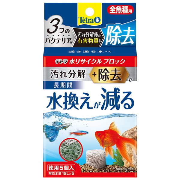 （まとめ）テトラ 水リサイクルブロック 全魚種用 徳用【×2セット】 (観賞魚/水槽用品)