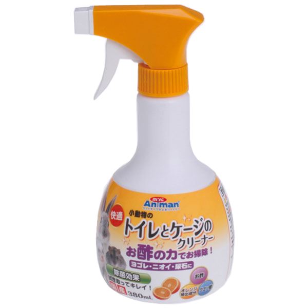 （まとめ）ドギーマンハヤシ 快適 トイレとケージのクリーナー 380ml （小動物用品） 【×5セット】