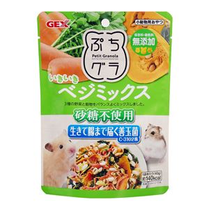 （まとめ）ぷちグラ いきいきベジミックス 40g ハムスターフード 【×10セット】