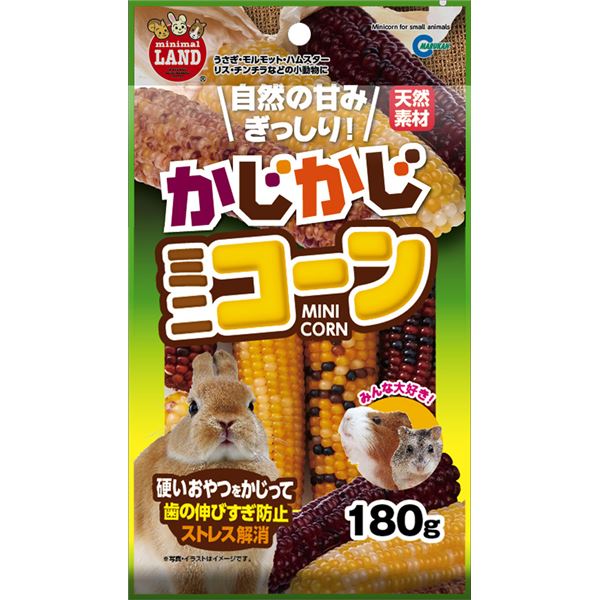 （まとめ）マルカン かじかじミニコーン 180g 小動物用おやつ 【×3セット】