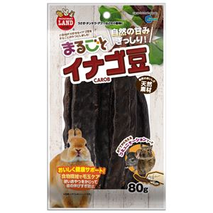（まとめ）マルカン まるごとイナゴ豆 80g 小動物用おやつ 【×5セット】