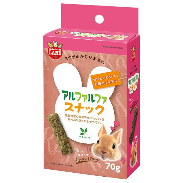 （まとめ）マルカン かじりま専科 アルファルファスナック 70g ウサギフード 【×10セット】