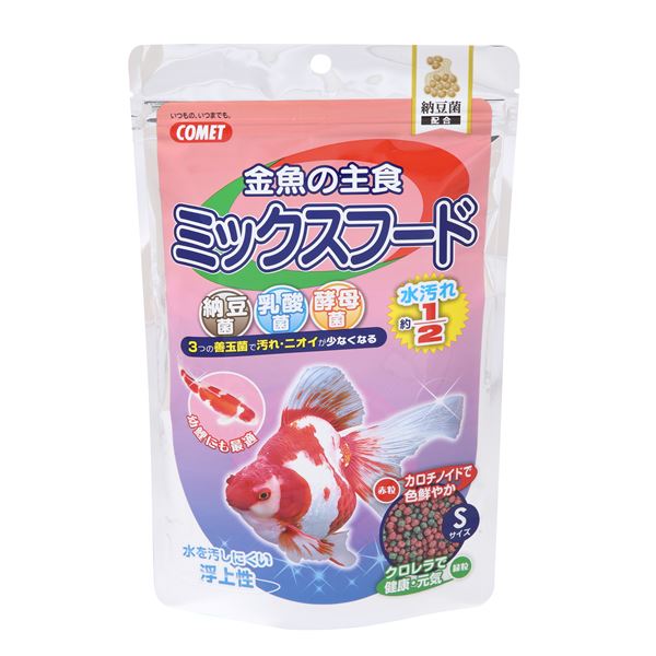 （まとめ）金魚の主食ミックスフード納豆菌 200g 金魚用フード 【×3セット】