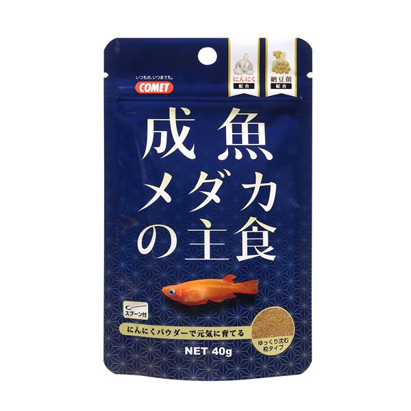 （まとめ）成魚メダカの主食 40g 川魚用フード 【×10セット】