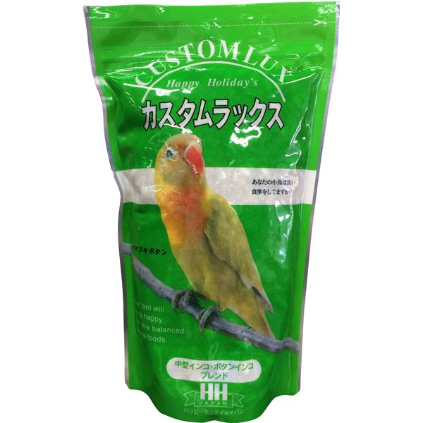 （まとめ）カスタムラックス 中型インコブレンド 0.83L 鳥エサ 【×3セット】