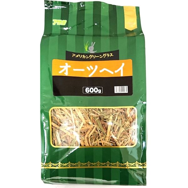 (まとめ）アメリカングリーングラス オーツヘイ 600g【×2セット】（ペット用品）【代引不可】