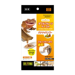 （まとめ） RepDeli ダブルフルーツペースト バナナ＆マンゴー 2.5g×10本 【×5セット】 爬虫・両生類フード
