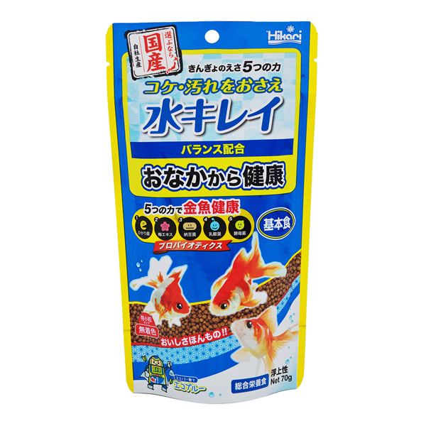 （まとめ） きんぎょのえさ5つの力 基本食 特小粒 70g 【×10セット】【代引不可】