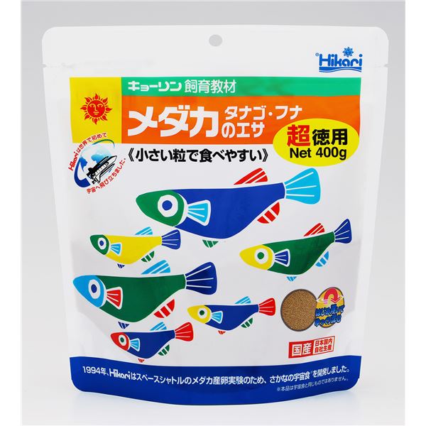 （まとめ） キョーリン飼育教材 メダカのエサ 超徳用 400g 【×2セット】【代引不可】