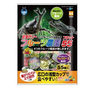 （まとめ） フルーツ農園 フラット 55 55個入 【×3セット】 昆虫フード