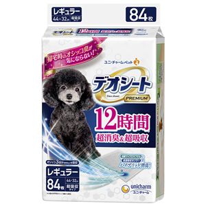デオシート Premium 12時間超消臭＆超吸収 レギュラー 84枚 ペット用品・犬用