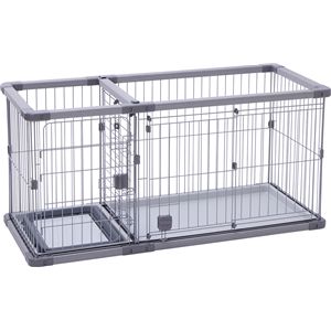 ペティオ 犬用 トイレのしつけが出来る ドッグルームサークルPlus 〔グレー レギュラー〕 超小型犬 小型犬 犬用品 ペット用品