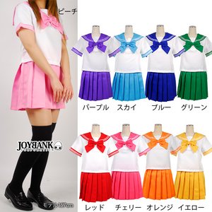 《大きいサイズ》虹色学園☆レインボーカラー セーラー服☆【コスプレ/コスチューム/制服/衣装】04000315-3Lサイズ ピーチ - セーラー服・コスプレ専門店 《大きいサイズ》虹色学園☆レインボーカラー セーラー服☆【コスプレ/コスチューム/制服/衣装】04000315-3Lサイズ ピーチ - セーラー服・コスプレ専門店