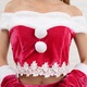 1039Cherry/サンタ4点セット /サンタコスチューム【クリスマス/クリスマス衣装/サンタクロース衣装/クリスマスコスプレ/コスプレ/コスチューム/イベント/パーティ/衣装/仮装】 - 縮小画像3