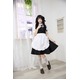 7813黒色 アイドル風 メイド服 コスプレ衣装 【メイド/ハロウィン/クリスマス/イベント/パーティ/コスプレ/コスチューム/仮装/衣装】 - 縮小画像2
