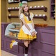 7811イエロー色 アイドル風 メイド服 コスプレ衣装 【メイド/ハロウィン/クリスマス/イベント/パーティ/コスプレ/コスチューム/仮装/衣装】 - 縮小画像1