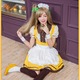 7811イエロー色 アイドル風 メイド服 コスプレ衣装 【メイド/ハロウィン/クリスマス/イベント/パーティ/コスプレ/コスチューム/仮装/衣装】 - 縮小画像2