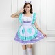 5401 紫エプロン アイドル風 メイド服 コスプレ衣装 【メイド/ハロウィン/クリスマス/イベント/パーティ/コスプレ/コスチューム/仮装/衣装】 - 縮小画像1
