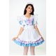 406 ピンク フリル メイド服 エプロン アイドル風 コスプレ衣装 【メイド/ハロウィン/クリスマス/イベント/パーティ/コスプレ/コスチューム/仮装/衣装】 - 縮小画像4