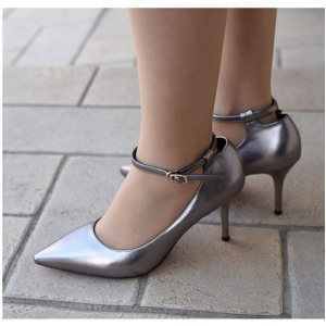 【フーレエル】(K6077)シンプルヒール!安定感と履きやすさ◎!ビジネスにも!22.0cm グレー 【フーレエル】(K6077)シンプルヒール!安定感と履きやすさ◎!ビジネスにも!22.0cm グレー