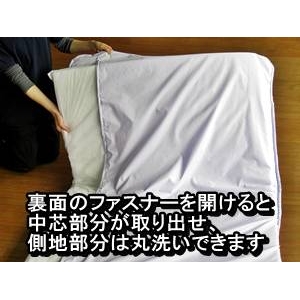 汗っかきのお父さん、お子様に!立体メッシュ使用ウォッシャブル敷布団 シングルブルー 日本製 商品写真4