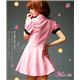 コスプレ コスチューム メイド服 メイド衣装 メイドコスチューム z677 ピンク - 縮小画像2