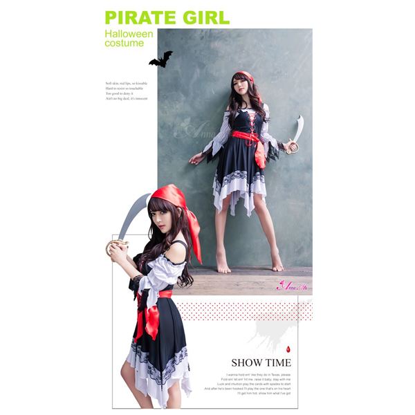 海賊 パイレーツ コスプレ/レディース・オフショルダーワンピース