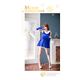コスプレ コスチューム ドレス ワンピース s025-bl 青 ファー - 縮小画像2