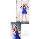 コスプレ コスチューム ドレス ワンピース s025-bl 青 ファー - 縮小画像3