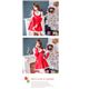サンタコスプレ コスチューム ドレス ワンピース s025 赤 ファー - 縮小画像3