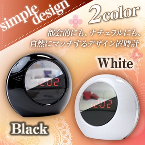 【防犯用】【小型カメラ】置時計型スタイルカメラ シャインクロックミニ Shine Clock mini(カラー:ブラック)オンスタイル(R-210) 商品写真2