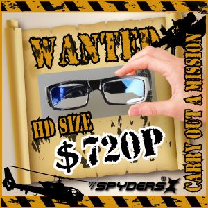 【防犯用】【超小型カメラ】【小型ビデオカメラ】メガネ型 スパイカメラ スパイダーズX (E-230) センターレンズ 16GB内蔵 商品写真2