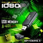 USBメモリ型カメラ スパイカメラ スパイダーズX (A-401) 1080P サイドレンズ 32GB対応 