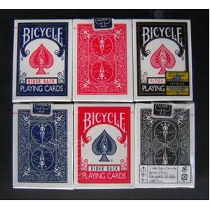 【トランプ】BICYCLE(バイスクル) ライダーバック ポーカーサイズ 【ブラック】【2個セット】 商品写真2
