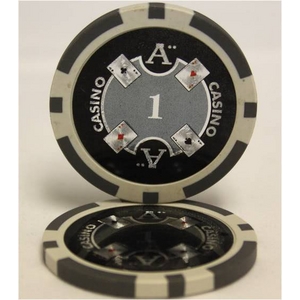 Quattro　Assi(クアトロ・アッシー)ポーカーチップ100枚セット<2色ホワイト&レッド> 商品写真3