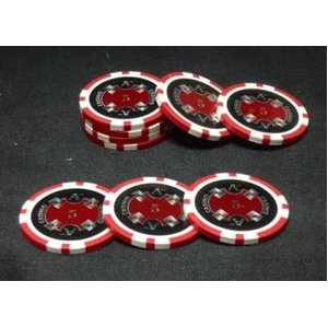 Quattro　Assi(クアトロ・アッシー)ポーカーチップ100枚セット<2色ホワイト&レッド> 商品写真4