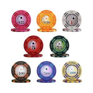 フォースポット チップハイローラーセット100枚(100、 500、 1000、 5000)　- カジノチップ・ポーカーチップ 商品写真2