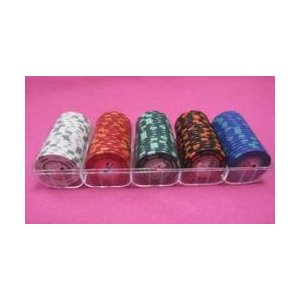 フォースポット チップセット100枚　(1、 5、 25、 100、 500)　- カジノチップ・ポーカーチップ 商品写真1