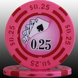 フォースポット チップセット100枚　(25C、50C、1、 5、100)　- カジノチップ・ポーカーチップ 商品写真2