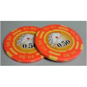 フォースポット チップ ( 50C ) <25枚セット> -カジノチップ・ポーカーチップ 商品写真2